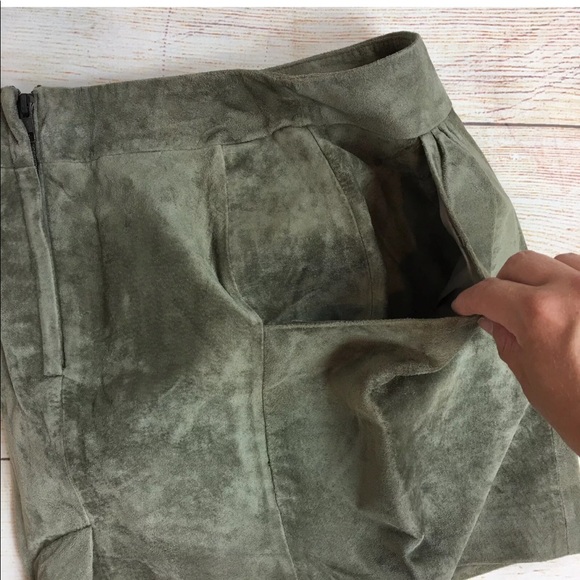 H&M genuine suede mini skirt with pockets 32/2 XS - Picture 7 of 10